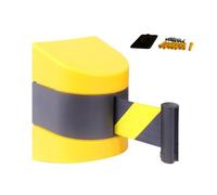 QHLMLL Barrière de File d'attente rétractable - Fixation Murale 2 m (6,5 pi) pour Bureaux et espaces publics - Solution Efficace de Gestion des Flux de Personnes, Durable et Peu