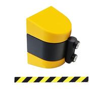 QHLMLL Barrière magnétique rétractable de 2 m (6,6 pi) pour la Gestion des Files d'attente, barrière magnétique Flexible pour événements et Zones, Durable et Facile à Utiliser