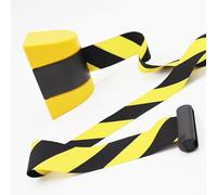 QHLMLL Barrière Murale rétractable - Corde de sécurité en Acier Inoxydable pour la Gestion des Files d'attente dans Les Aires de Jeux, Les Parcs et Les hôtels - Système de Ceint