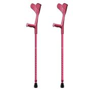 QHLMLL Béquilles d'avant-Bras, béquilles à Bras Pliables réglables ergonomiques légères avec poignées en Caoutchouc pour Une Utilisation Intensive, Canne antidérapante pour Adultes, Noir/Rose/Bleu