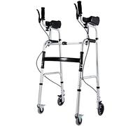 QHLMLL Déambulateur Vertical pour Personnes âgées et Adultes avec Roues, Aide à la rééducation, Aide à la mobilité Pliable en Aluminium, supporte jusqu'à 400 LB C'est Une atmosphère si Gentille