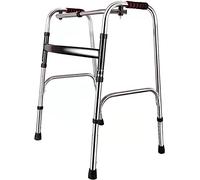 QHLMLL Déambulateurs verticaux pour Personnes âgées - Déambulateurs pliants réglables en Hauteur pour Monter Les escaliers - Aides à la Marche améliorées pour Adultes handicapés - Acier Inoxydable