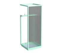 QHLMLL Porte-Parapluie carré en métal et Verre avec bac égouttoir, idéal pour Une Utilisation intérieure et extérieure, Parfait pour Les entrées, Les Maisons et Les Bureaux. Cou