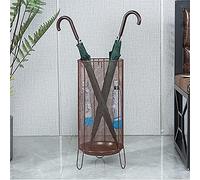 QHLMLL Porte-Parapluie en Maille métallique Peu encombrante, Porte-Parapluie avec Base en Acier Inoxydable, pour parapluies Longs et Courts, pour l'intérieur (Couleur : Bronze) (Bronze) (Blanc) Fe