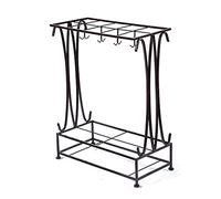 QHLMLL Porte-Parapluie en métal, avec Crochet et bac d'égouttage Décoration de Bureau Fourrure Bronze Plusieurs Tailles (Moyen) Petit Feito na China