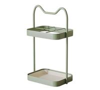 QHLMLL Porte-parapluies Oreilles de Chat, Support Moderne en métal avec bac égouttoir Amovible, élégant Porte-parapluies Vert avec Crochets, Parfait pour la décoration et l'amén