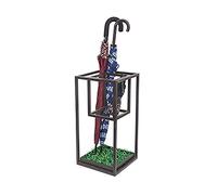 QHLMLL Porte-parapluies, Porte-parapluies Domestique, Seau à Parapluie Compact en Fer forgé, Support de Rangement pour parapluies Longs et Courts, bac d'égouttage de Type tiroir/Style 1 (Style 2)