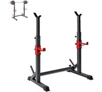 QHLMLL Support de Squat réglable, Banc Multifonction sans Barre, Support d'haltères Portable pour entraînement Complet du Corps, Support d'haltères d'intérieur pour la Maison, Support de Squat B, s