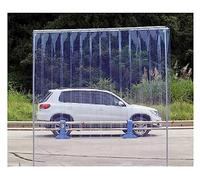 QHLTY Rideau en PVC, Rideau À Lanières Industriel Transparent Imperméable Bandes en Plastique Portière pour Garage, Entreprise (Size : 105x210cm)