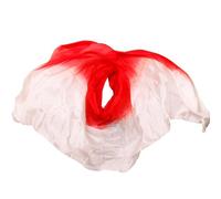QHMMDCN Foulard De Danse Du Ventre Voiles de soie for le ventre Châles teints à la main Écharpe Costumes Accessoires(Color 4-YE,S- 200X90cm)