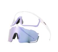 QHMMDCN Lunette De Cyclisme 1 Glasses With 2 Modes Photochromic Cycling Eyewear 2 Lens Bike Mountain Bike Bicycle Goggle Sport Fishing Running Sunglasses(2 Lens Color 9)