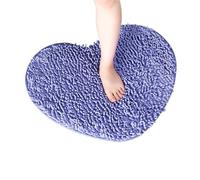 QHMMDCN Tapis De Bain Tapis de Bain antidérapant en Chenille, Motif cœur, Lavable en Machine, en Microfibre Douce.(Heart-10,60x70cm)