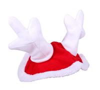 QHP Bonnet de Noël en forme de renne - Taille : WB - Couleur : rouge