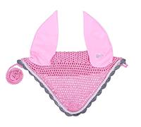 QHP Bonnet Oreilles Color - Rose - Poney