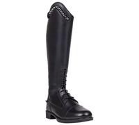 QHP Bottes d'équitation Jaimy Junior, Noir , 38 EU