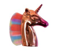 QHP Brosse de tête Licorne | Poils extra doux | Poignée brillante au design licorne | Brosse de jeu pour filles, poupées, loisirs et plaisir fantaisie (multicolore)