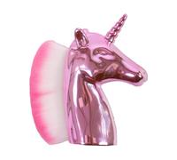 QHP Brosse de tête Licorne | Poils extra doux | Poignée brillante au design licorne | Brosse de jeu pour filles, poupées, passe-temps et plaisir fantaisie (rose)