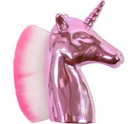 QHP Brosse de tête Licorne | Poils extra doux | Poignée brillante au design licorne | Brosse de jeu pour filles, poupées, passe-temps et plaisir fantaisie (rose)