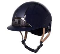 QHP Casque d'équitation Miami bleu foncé - 57-59 cm