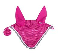 qhp Cloche gehäkelte coton corde décorative kehlriem Ensch Laufen Clé Logo, fuchsia