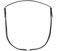QHP Collier d'encolure en cuir Liberta avec un anneau permettant de mettre en place une longe Poney