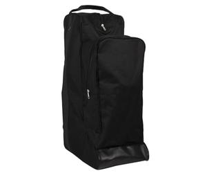 QHP Combi Sac de compétition pour bottes d'équitation et casque Noir 600 D