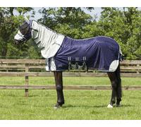 Couverture Anti Mouche avec Couvre-Cou et Bonnet pour Cheval QHP