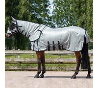 QHP Couverture anti-mouches pour cheval avec cou et chapeau 165 cm