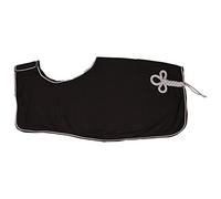 QHP Couverture couvre-reins en tissu polaire M noir