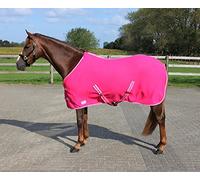Couverture polaire pour cheval avec sangle Q-essentials Color Rose 85 cm (Longueur totale: 115 cm)