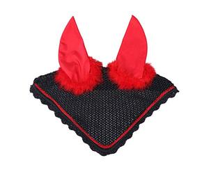 QHP Filet d'oreille Halloween Mouche Voile Poney Diable