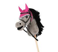 QHP Hobby Horse Bonnet anti-mouches pour cheval fuchsia