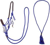 QHP licol à noeud combiné Liberty bleu cobalt, QHP17_Taille:demi-sang