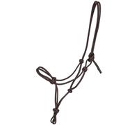 QHP Licol à nœuds en cuir Liberta indéformable et résistant à la déchirure Full = Cheval