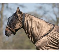 QHP Masque Anti-Eczéma avec Oreilles, Brun - XL