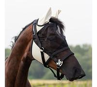 QHP Masque Anti-Mouches avec Protection De Nez Amovible Marron Clair - Mini Shetland - Marron Clair