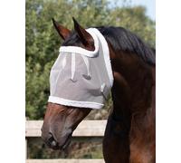 QHP Masque anti-mouches sans oreilles, gris - Pur sang XL