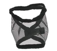 QHP Masque Anti-Mouches sans Oreilles - Noir - Taille Poulain