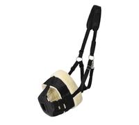 Muselière pour cheval avec licol mouton avec narines QHP Noir Shetland