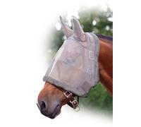 QHP Masques Anti-Mouches avec des Oreilles - Gris - Shetland