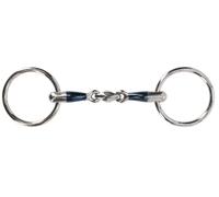 QHP Mors à anneaux, double brisure 14 mm coupe anatomique 10,5 cm