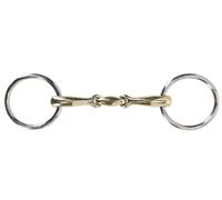 QHP Mors à anneaux, double brisure 14 mm coupe anatomique 12,5 cm