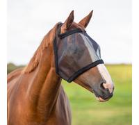 QHP moustiquaire pour chevaux sans protection oreilles-insectes pour la tête noir