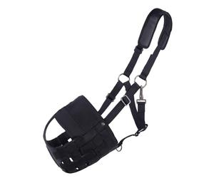 QHP Muselière cheval avec narines avec scratch de sécurité dans la nuque Poney
