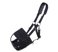 QHP Muselière cheval avec narines avec velcro de sécurité dans la nuque Cob = Pur-sang