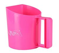 QHP Pelle à nourriture avec anse - Capacité : 1 l - Côté plat (fuchsia)