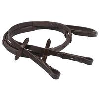 QHP Rênes pour Cheval Caoutchouc Doux avec Stops