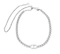 QHQQXN Bretelles à Lettres, chaîne blindée, Conception de Niche, Cent Colliers Assortis, chaîne de tempérament Extensible pour Femmes