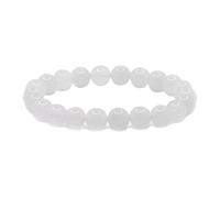 QHQQXN CCXXYGWJ Bracelet Extensible en Perles Rondes de 8 mm, 7 Pouces, Unisexe