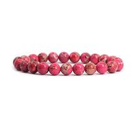 QHQQXN CCXXYGWJ Bracelet Extensible en Perles Rondes de 8 mm, 7 Pouces, Unisexe